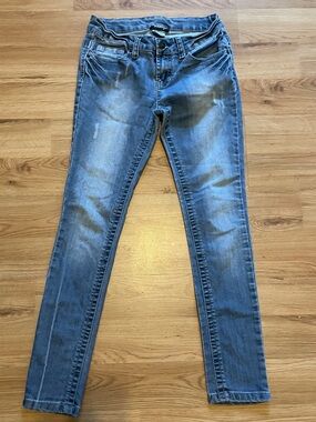 Maduzi Light Blue Denim Jeans with Contrast Stitching